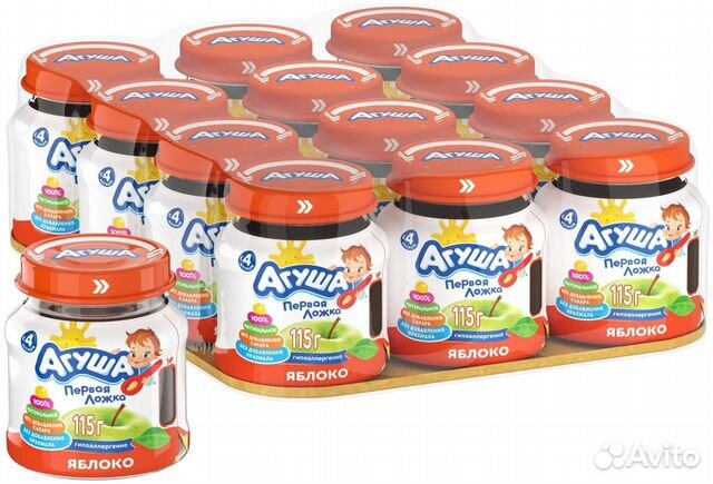 Детское питание Агуша пюре, каши, смесь