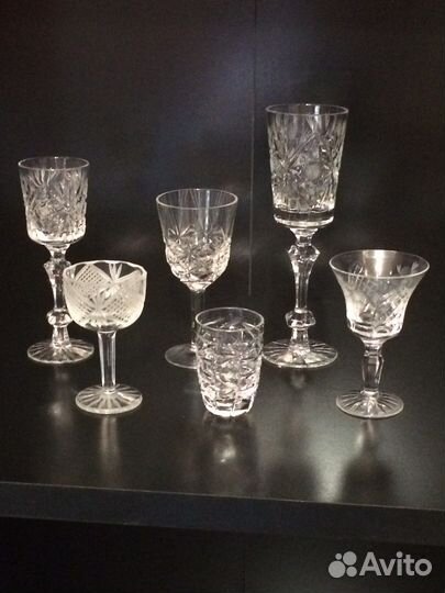Фужеры хрустальные