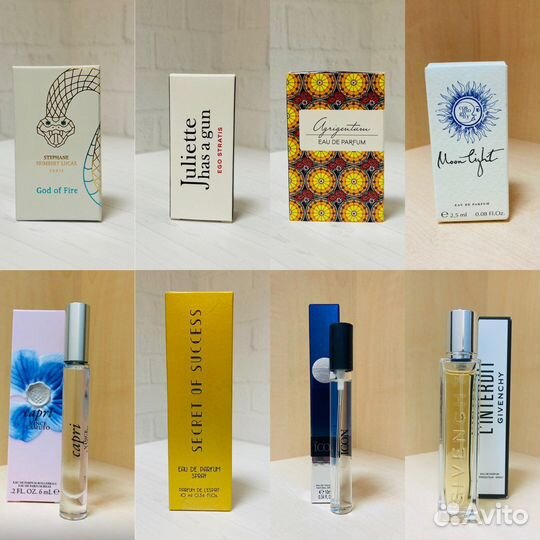 Пробники, миниатюры парфюмерной воды