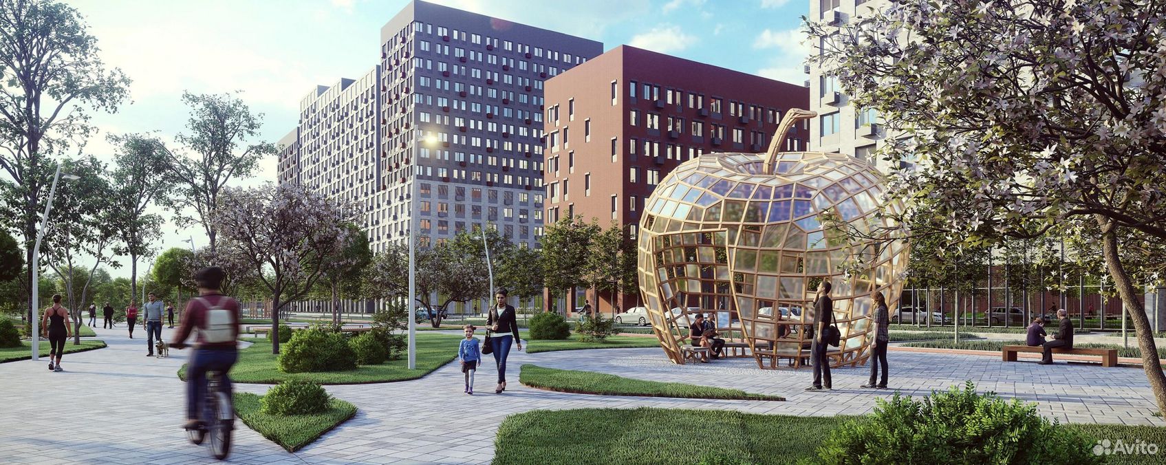 ЖК «‎Green Apple» 🏙️: цены на квартиры в Яблоновском от застройщика ООО ...