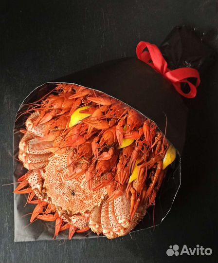 Букет из раков и краба