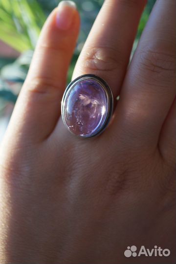 Серебряное кольцо с аметистом