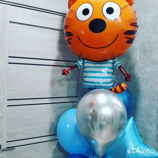 Шары с гелием. Цифры. Фигуры 102 см