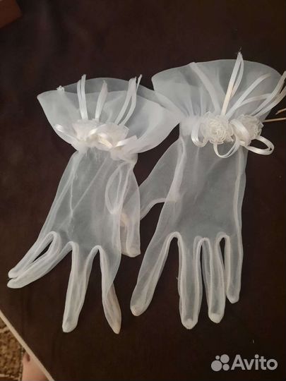 Перчатки свадебные