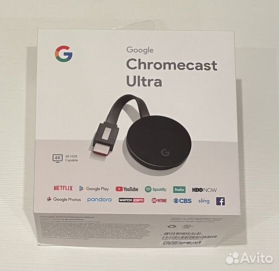 Chromecast Ultra Google (цифровой медиаплеер)
