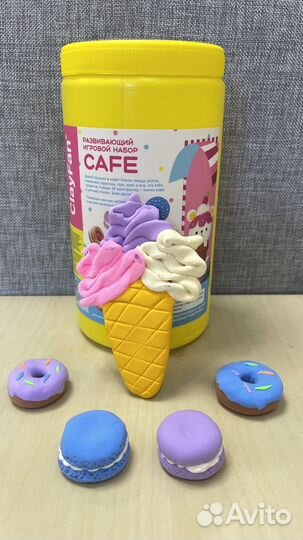 Воздушный пластилин, набор для лепки “Кафе»