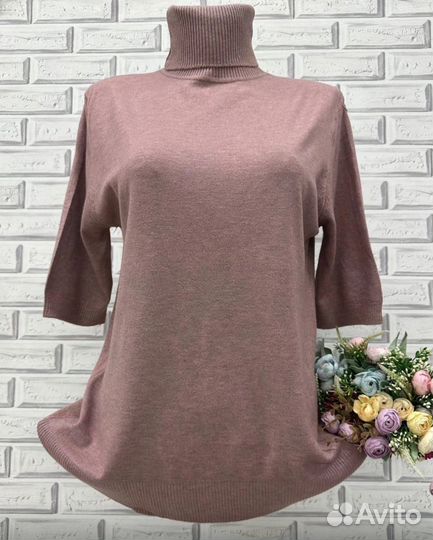 Водолазки шерсть для пышных дам (единый 52-60)