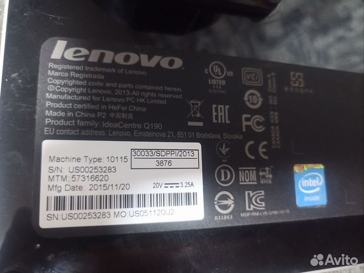 Неттоп мини пк lenovo 10115