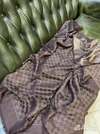 Платок Шаль Gucci 140 шелк кашемир