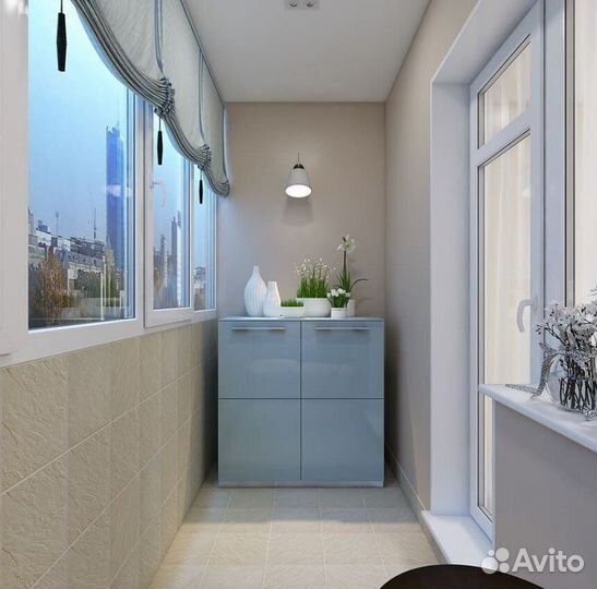 Пластиковый балкон с установкой