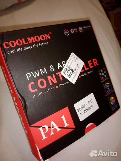 Rgb контроллер для вентиляторов CoolMoon black