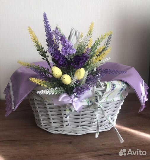 Корзина плетеная пасхальная