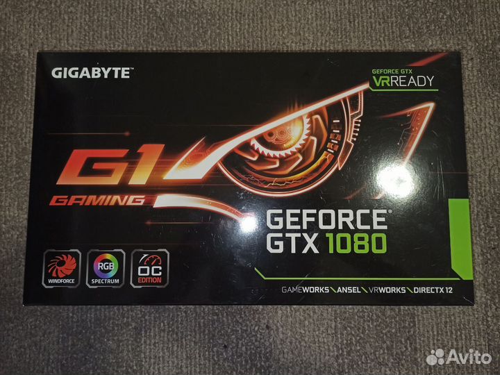 Видеокарта GTX 1080 8GB Gigabyte G1 gaming