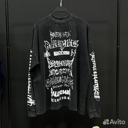 Лонгслив свитшот balenciaga оверсайз
