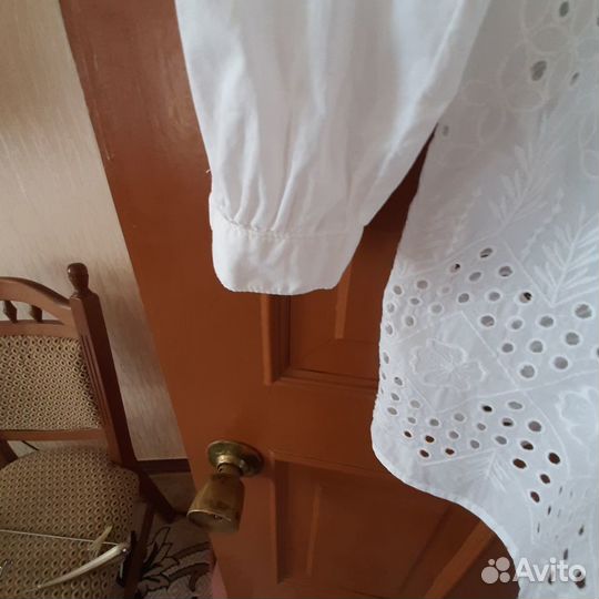 Рубашка батист белая удлинённая