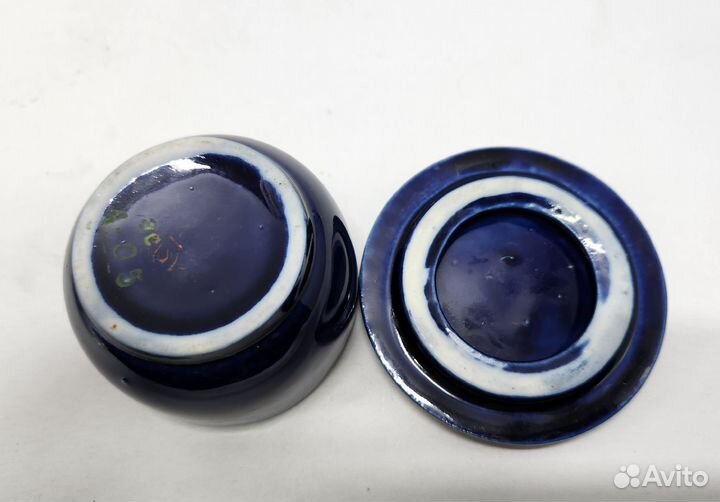 Шкатулка кобальт золото (сост. на фото)