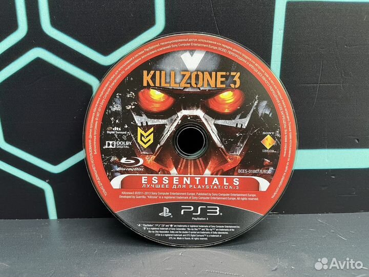 Диск на PS3 Killzone 3