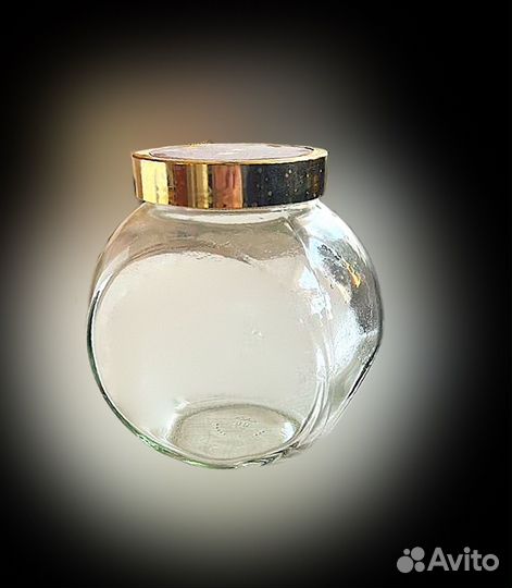 Банка стеклянная большая/наклон