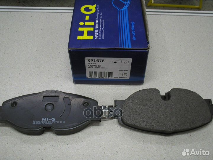 SP1678 колодки дисковые передние A3, VW Golf V
