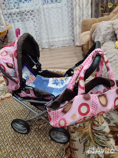 Коляска для кукол с переноской