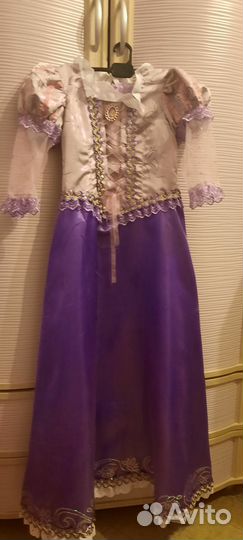 Платье Рапунцель, р. 134-140