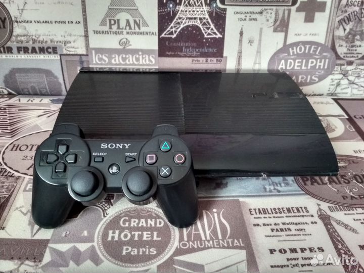 Sony PlayStation 3 прошитая+два геймпада