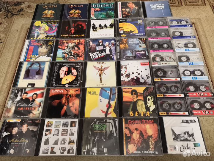 CD, Аудиокассеты TDK-Basf-Maxell и др. с записью