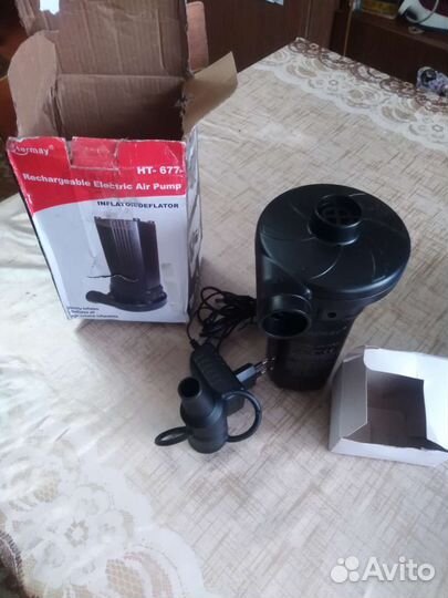 Насос аккумуляторный для лодки и других надувных
