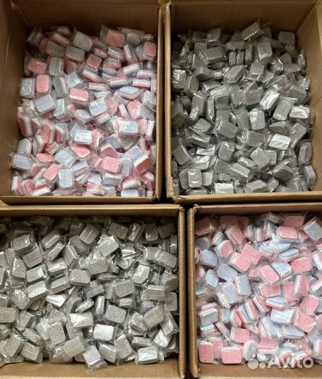 Таблетки для посудомоечных машин 3в1 с углём 100шт