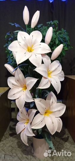 Букеты, светильники ручной работы