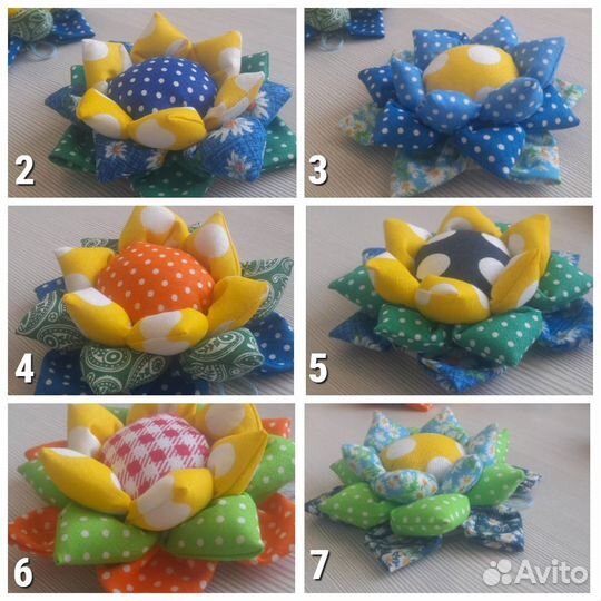 Игольницы Кувшинки в лоскутной (пэчворк) технике