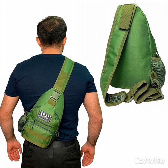 Сумка тактическая swat-10 за спинная (микс) (олива