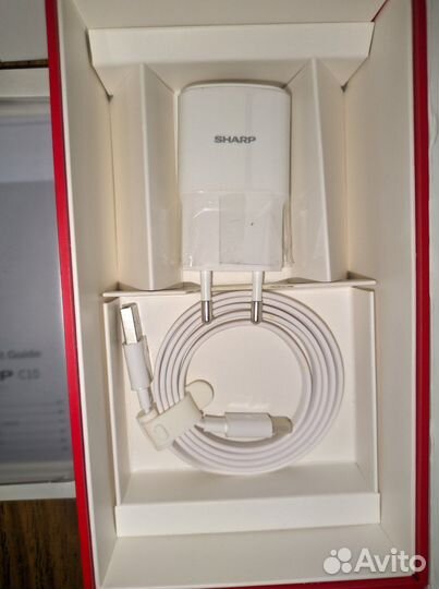 Коробка + зарядка sharp c10
