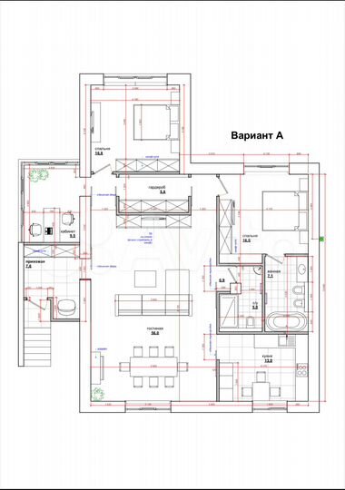 5-к. квартира, 140 м², 5/5 эт.