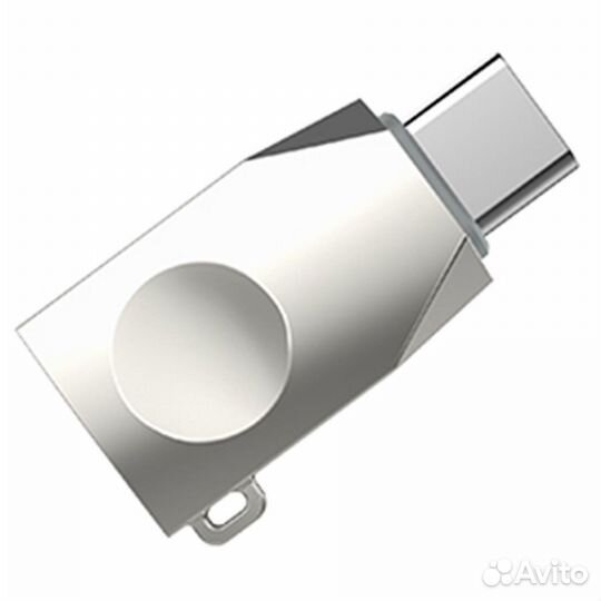 Переходник USB-Type-C hoco UA9, цвет жемчужный ник