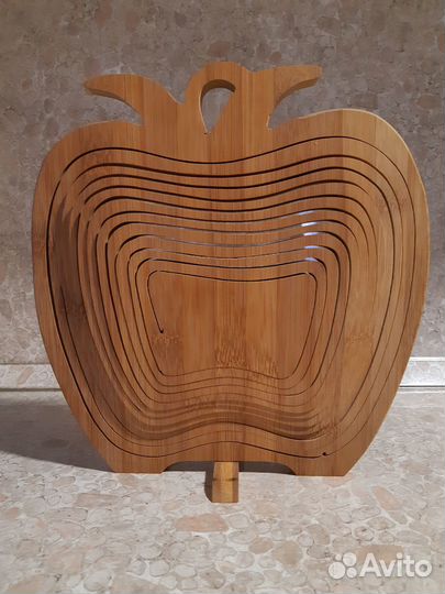 Складная фруктовница или конфетница из бамбука