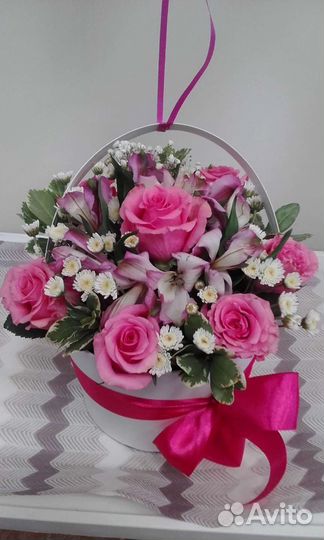 Цветы розы букет