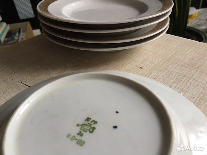 Винтажные пирожковые тарелки лфз