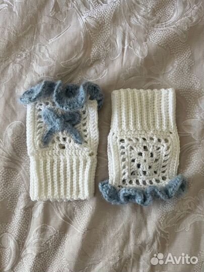 Вязаные митенки пинтерест