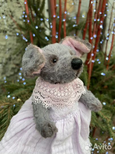 Игрушка собачка тедди в платье