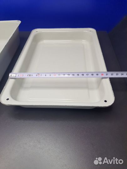 Лоток эмалированный с крышкой СССР