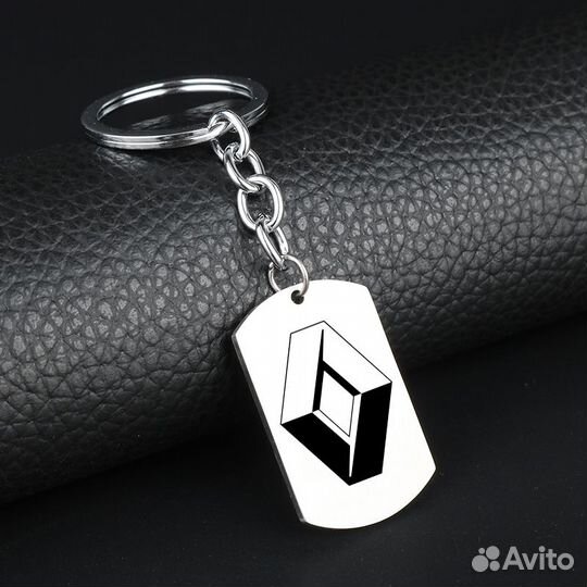 Брелок жетон для ключей с логотипом 