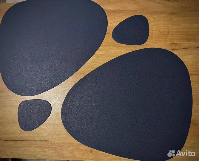 Комплект салфеток под посуду кожа