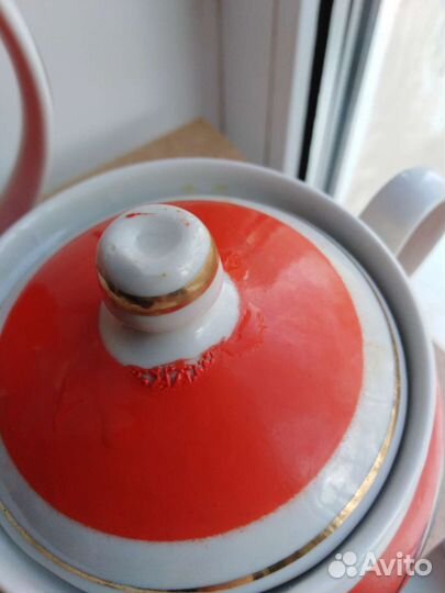 Чайник +сахарница. Золотое яблоко. пфз, СССР