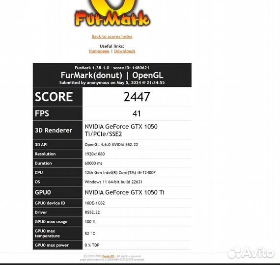 Nvidia GeForce GTX 1050 ti 4gb