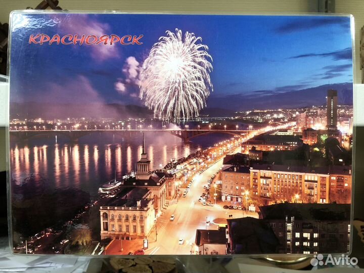 Магнит А4 с видами Красноярска