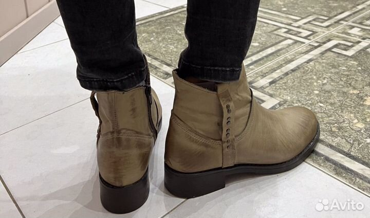 Полусапоги натуральная кожа