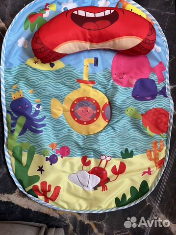 Детский коврик с подушкой