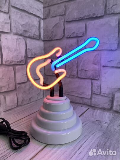 Неоновый светильник Гитара