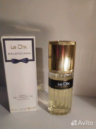 Le Dix Balenciaga туалетная вода,винтаж